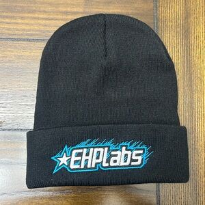 EHPlabs Black Embroidered Beanie